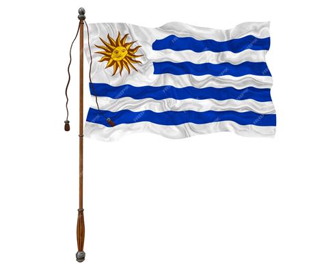 Premium Photo | National flag of Uruguay Background with flag of Uruguay