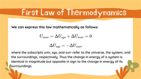 Chemphys Module Guide For Calculating Internal Energy First Law Of