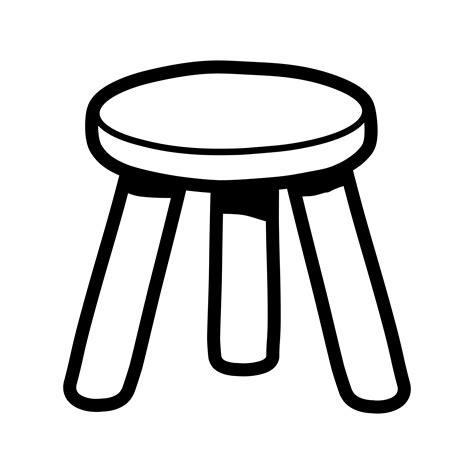 Stool Chair Seating Furniture Illustration 577124 Vector Art At Vecteezy