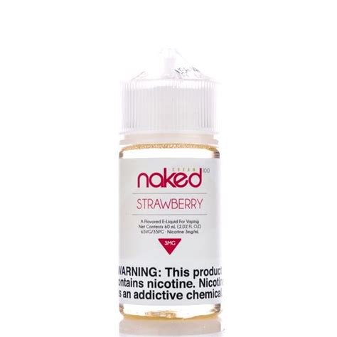 Naked 100 60ML Strawberry Artisan Vapor CBD