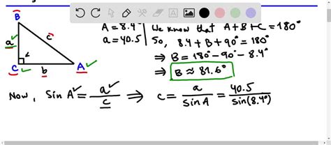 Solved Solve The Right Triangle Shown In The Flqure For All Unknown