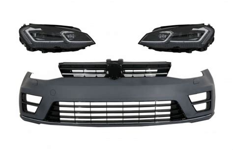 Front Bumper With Led Headlights Bi Xenon Seq Facelift G R Line Look