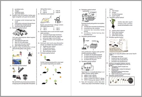 Soal Latihan Usbn Ipa Untuk Sd Mi Contoh Format