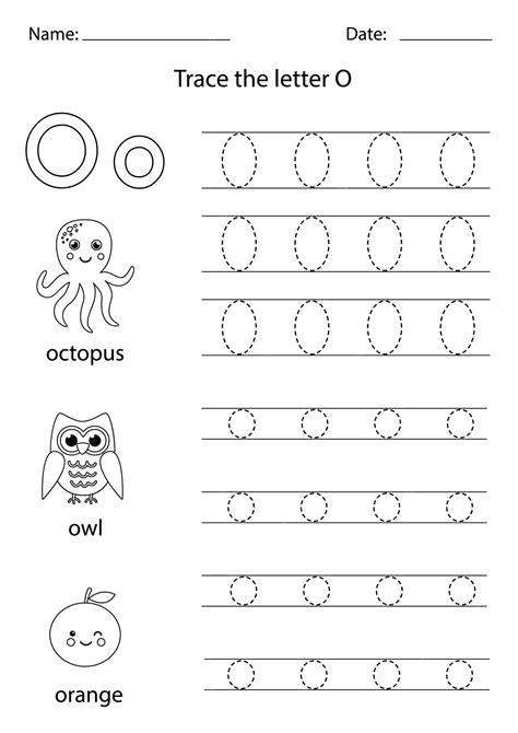 5 Letter O Worksheets / Alphabet & Phonics Worksheets / Letter of ...