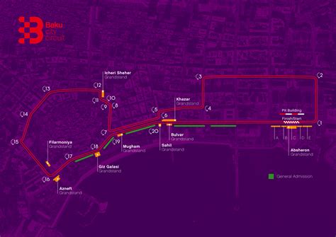 Baku F1 Circuit Map : Baku Track Info / A glimpse at what our street ...