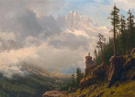 Sierra Nevada Mountains In California Bierstadt Painting