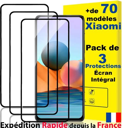 Protection Ecran Xiaomi Redmi Note Mi Poco Full Verre Tremp Vitre Film