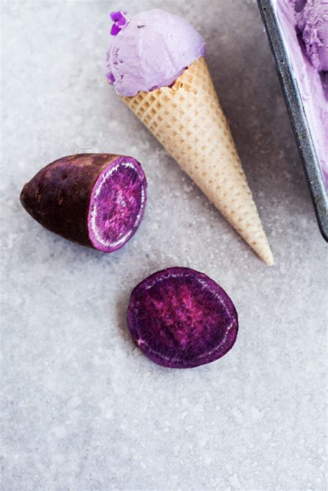 Coconut And Purple Sweet Potato Ice Cream Vegan Vegan Ice Cream