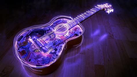 Neon Guitar Wallpapers - Wallpaper Cave