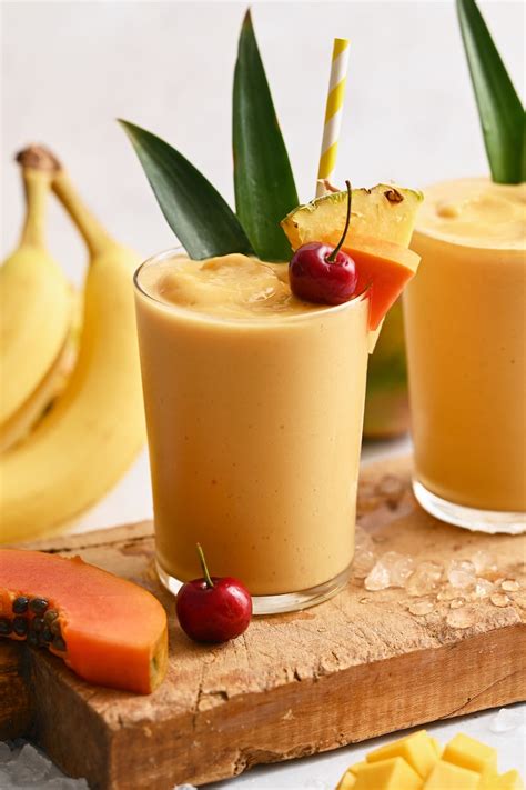 The Best Tropical Smoothie Recipe Baker By Nature