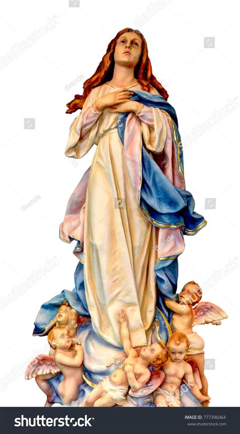 Our Lady Assumption Statue Isolated Stock Photo 777396064 | Shutterstock