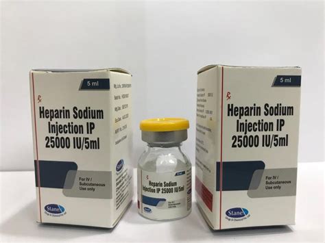 Heparin Sodium Injection Iu Bottle Prescription At Rs Piece