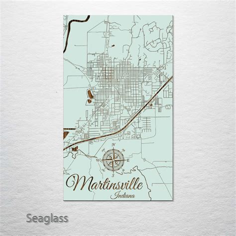 Martinsville, Indiana Street Map – Fire & Pine