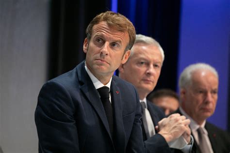 Photo Le président de la République française Emmanuel Macron Bruno