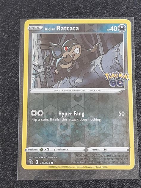 ALOLAN RATTATA 041 078 REVERSE HOLO POKEM Köp på Tradera