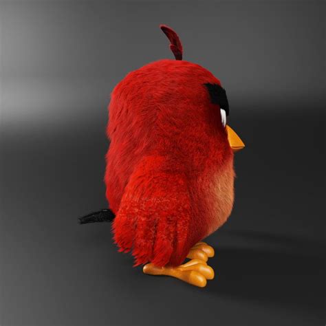 3d Realistic Red Angry Birds Model In 2020 Red Angry Bird Angry Birds Model