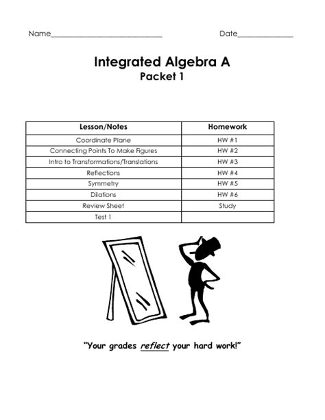 Integrated Algebra A Packet 1 Download Printable Pdf Templateroller