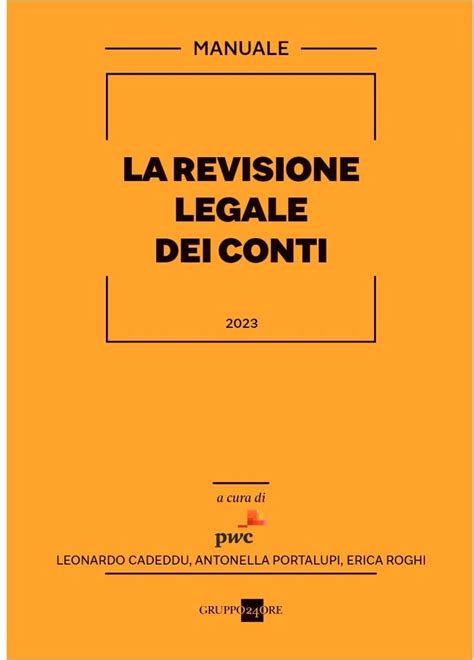 La Revisione Legale Dei Conti Cadeddu Leonardo Portalupi