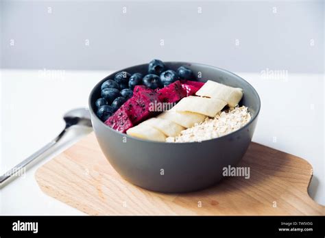 Healthy fruit salad cereal Stock Photo - Alamy