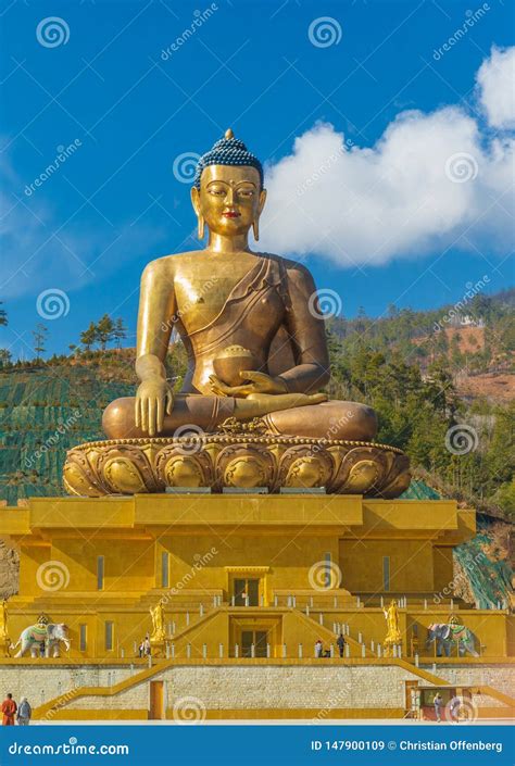 Buddha Dordenma Statue in Thimphu, Bhutan Stock Image - Image of peace ...