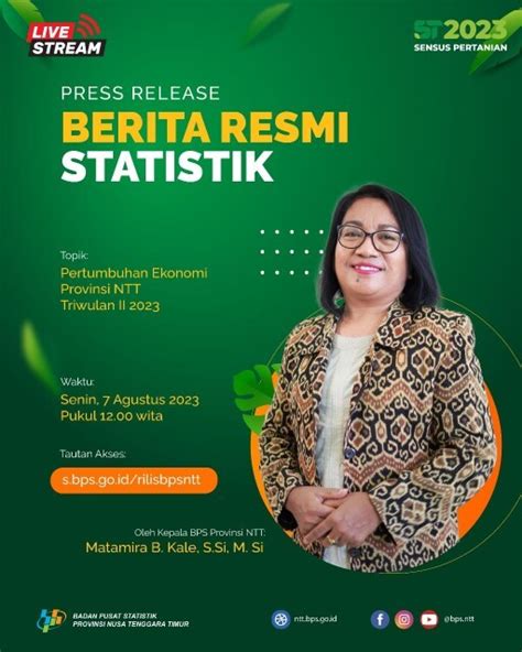 Berdasarkan Pdrb Ekonomi Ntt Triwulan Ii 2023 Tumbuh Sebesar 4 04