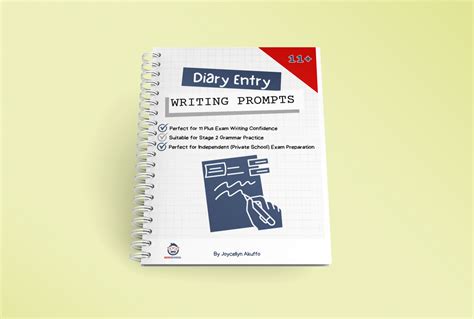 11 Plus Diary Entry Writing Prompts Booklet - 50 Writing Tasks - INSTA ...