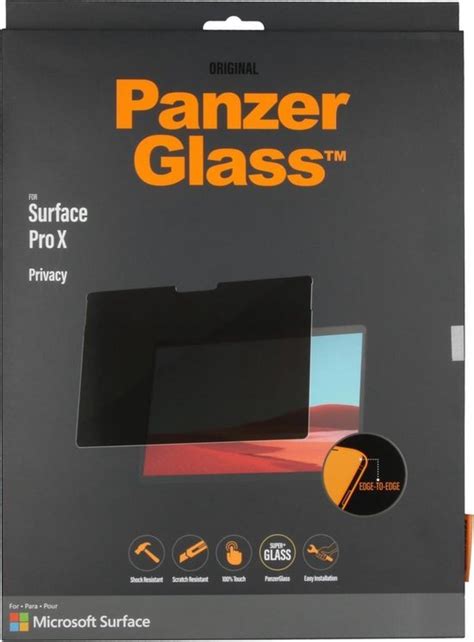 PanzerGlass Privacy Screenprotector Microsoft Surface Pro X Bol