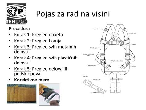 Ppt Pregled Opreme Za Rad Na Visini Procedure Powerpoint