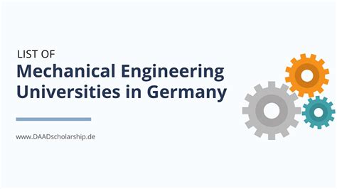 Top 5 Mechanical Engineering Universities in Germany - DAAD Scholarship ...