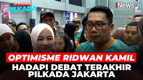 Tema Soal Tata Kota Ridwan Kamil Pede Hadapi Debat Terakhir Pilgub