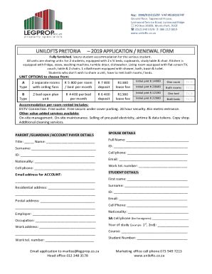 Fillable Online Application Form Annexure E Unilofts Fax Email
