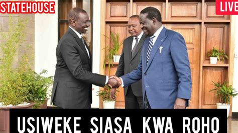 Breaking Ruto Meets Uhuru Raila Kalonzo At Statehouse Today Azimio