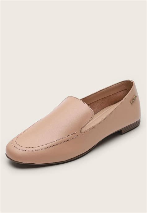 Mocassim Via Uno Liso Nude Compre Agora Dafiti Brasil