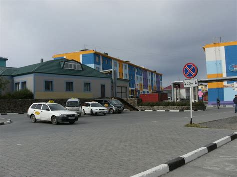 A shot of Anadyr, a port town in Chukotka Autonomous Okrug, Russia. Located at the mouth of the ...