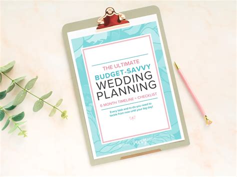 6 Month Wedding Checklist Plan A Wedding In 6 Months Or Less