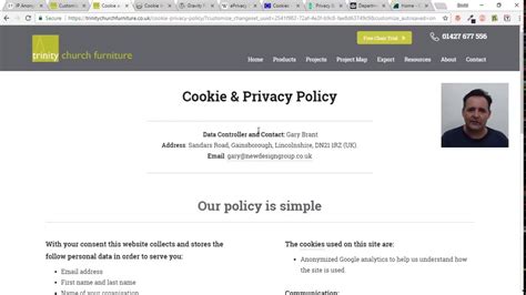 Gdpr My Simple Cookie And Privacy Policy Page Explained Youtube