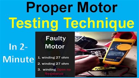 How To Test Induction Motor With Multimeter In 3 Easy Steps Motor