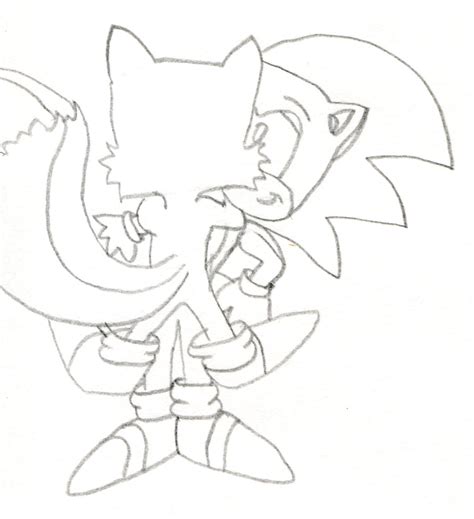 Tails Hugs Sonic by BLAST-from-my-PAST on DeviantArt