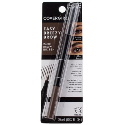 Covergirl Easy Breezy Brow Brow Ink Pen Soft Brown Fl Oz