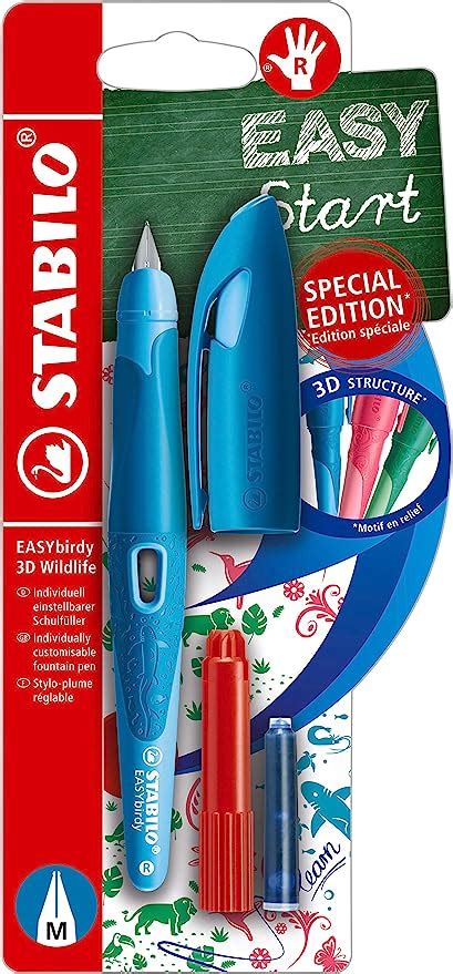 Stylo Plume Enfant Stabilo Easybirdy D Wildlife Blister X Stylo