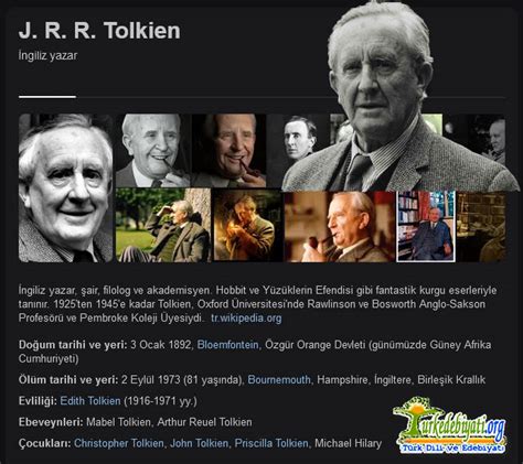 John Ronald Reuel Tolkien Türk Dili ve Edebiyatı