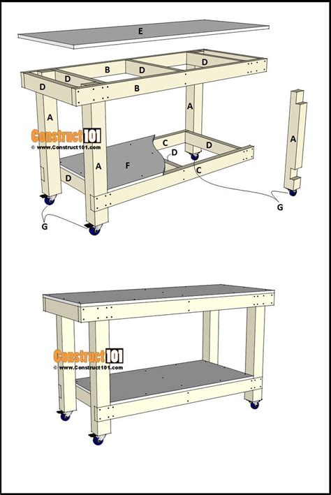 Workbench Plans | Free PDF | Workbench plans, Furniture flipping ...