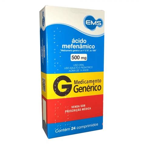 Para Que Serve O Ácido Mefenâmico 500mg - Acido Mefenamico 500mg 24 Comprimidos