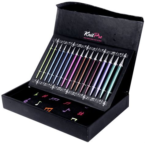 KnitPro Zing 4 Deluxe Interchangeable Needle Set of 8 Needles Tools ...