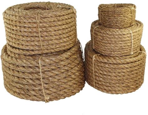 High Quality 3 4 Strand Twisted Linen Rope Jute Rope Hemp Rope Manila