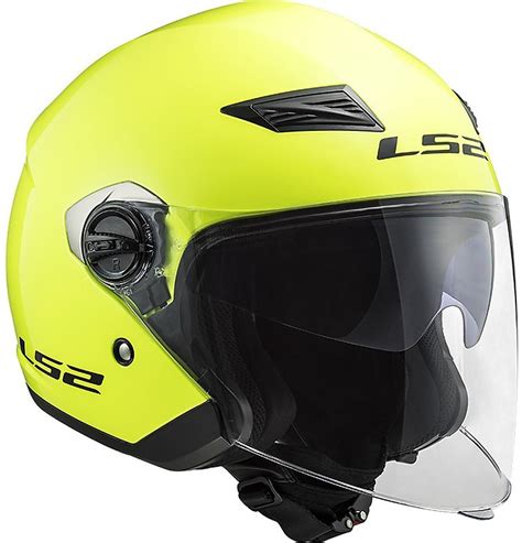 Casco Moto Jet Ls Of Track Solid Giallo Fluo Vendita Online