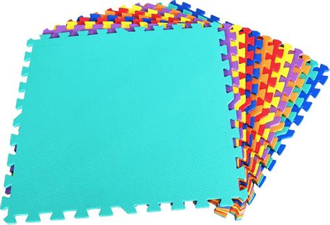 Costway Puzzle Tapis Mousse Pour Enfant Pi Ces Multicolores De X