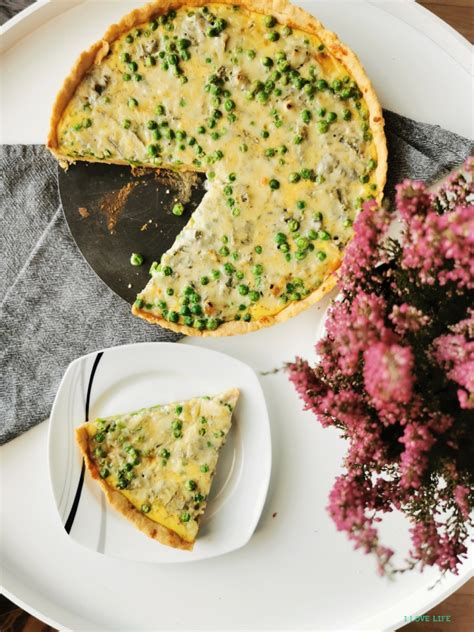 Tarta z zielonym groszkiem i serem pleśniowym I LOVE LIFE