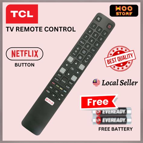 [FREE BATTERY] TCL TV REMOTE CONTROL RC802N Remote Replacement Netflix ...