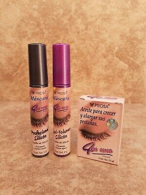 3pcs Prosa Mascara Rimel 4 En 1 Professional Maxi Volume Silicone